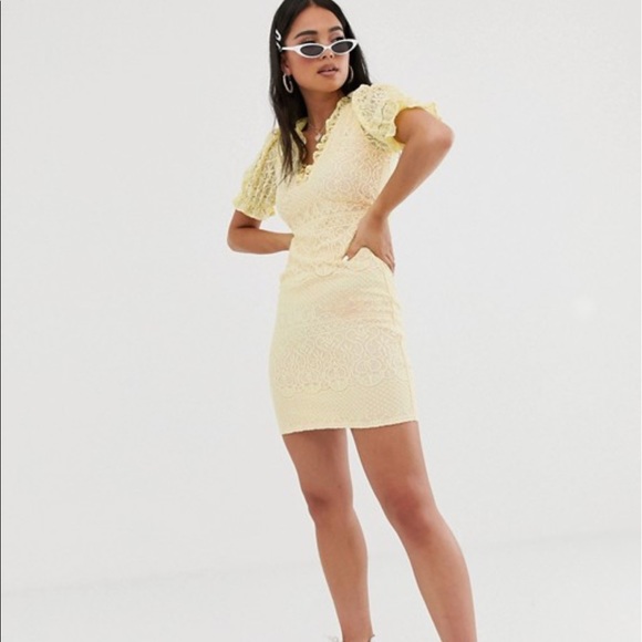 ASOS Dresses & Skirts - ASOS reclaimed vintage lace dress with ruffle